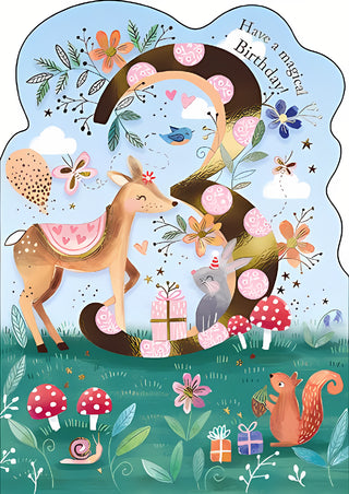 Age 3 Female - Greeting Card