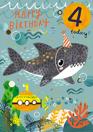 Age 4 Male - Greeting Card