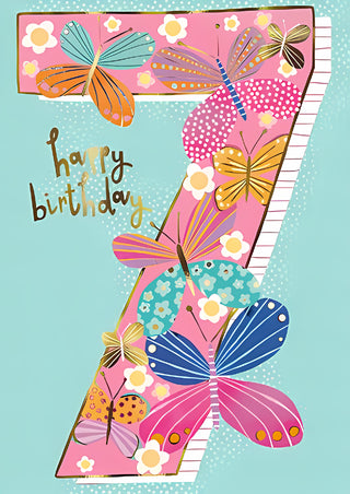 Age 7 Female - Greeting Card