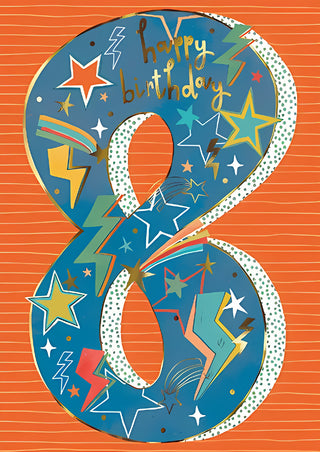 Age 8 Male - Greeting Card