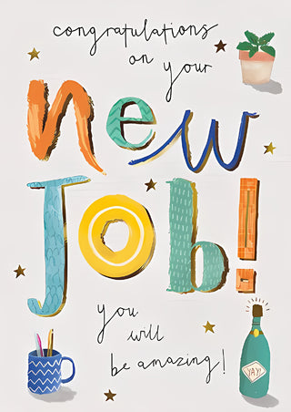 New Job - Greeting Card