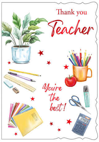 Thank You Teacher - Greeting Card