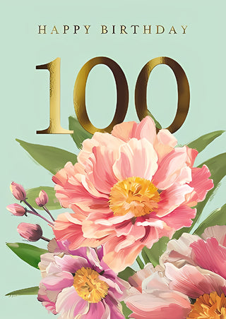 Age 100 Female - Greeting Card