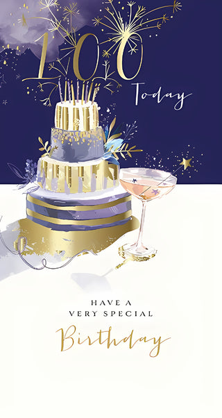 Age 100 Male - Greeting Card