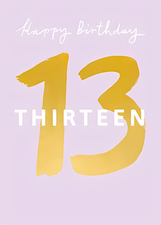 Age 13 Female - Greeting Card