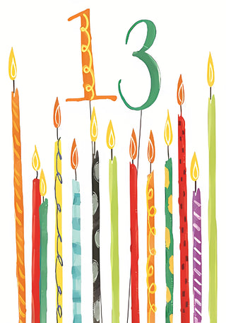 Age 13 Male - Greeting Card