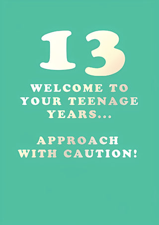 Age 13 Male - Greeting Card