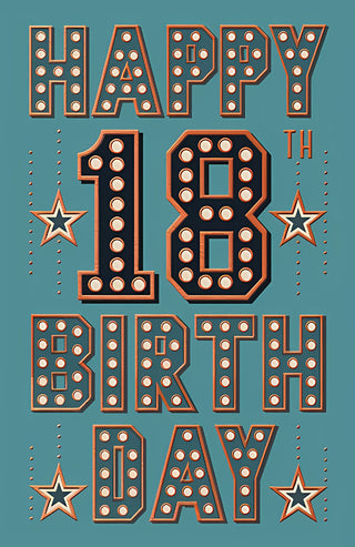 Age 18 Male - Greeting Card