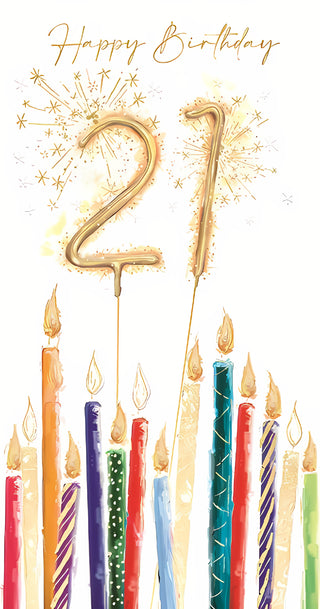 Age 21 Male - Greeting Card