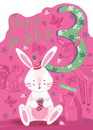 Age 3 Female - Greeting Card