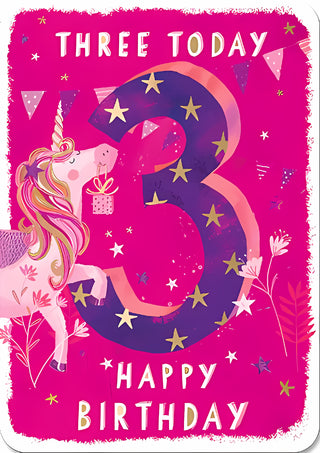 Age 3 Female - Greeting Card