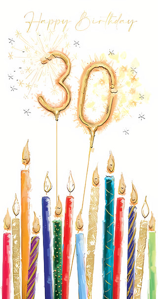 Age 30 Male - Greeting Card