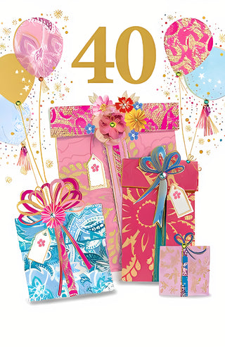 Age 40 Female - Greeting Card