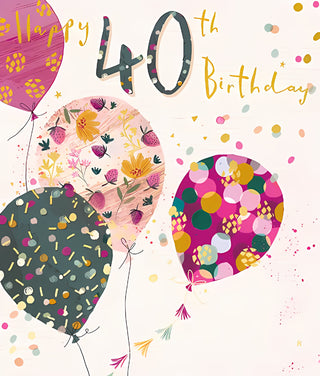 Age 40 Female - Greeting Card