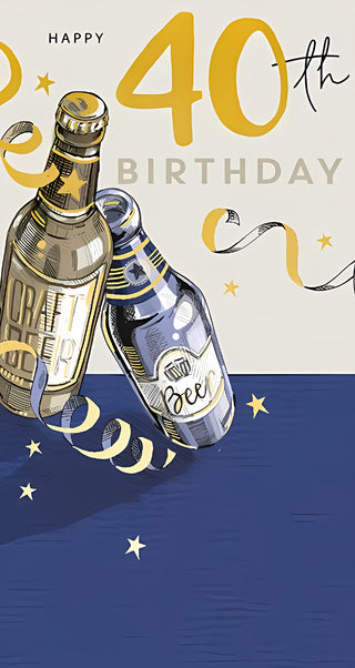Age 40 Male - Greeting Card