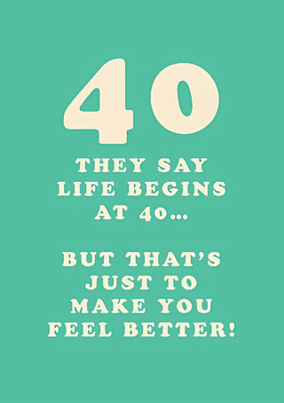 Age 40 Open - Greeting Card