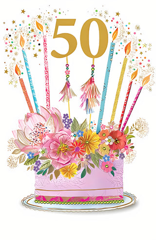 Age 50 Female - Greeting Card