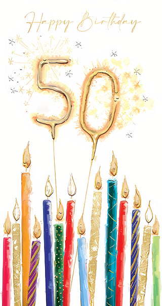 Age 50 Male - Greeting Card