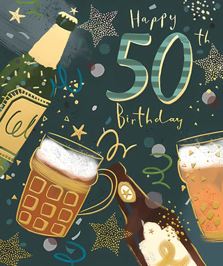 Age 50 Male - Greeting Card