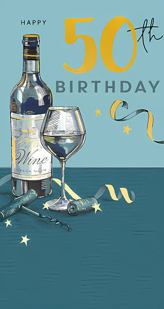 Age 50 Male - Greeting Card