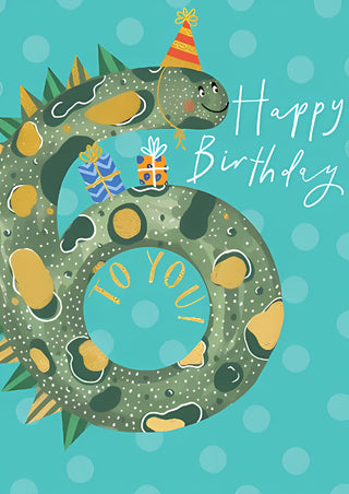 Age 6 Male - Greeting Card