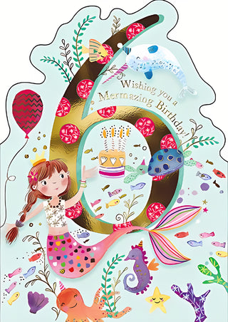 Age 6 Female - Greeting Card