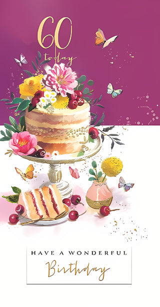 Age 60 Female - Greeting Card