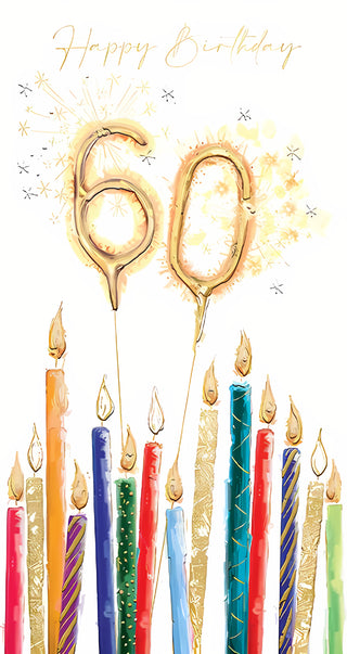 Age 60 Male - Greeting Card