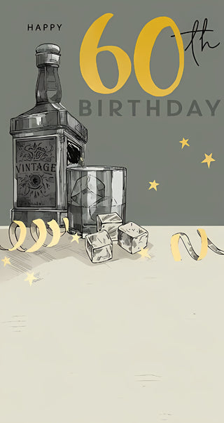 Age 60 Male - Greeting Card