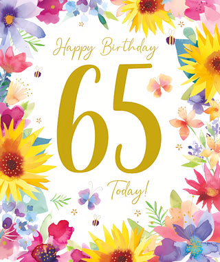 Age 65 Female - Greeting Card