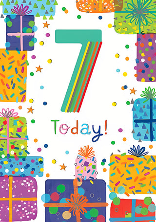 Age 7 Open - Greeting Card