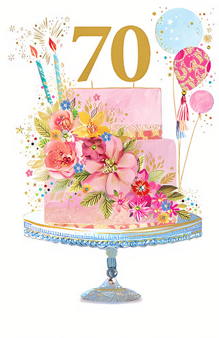 Age 70 Female - Greeting Card