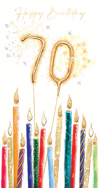 Age 70 Male - Greeting Card