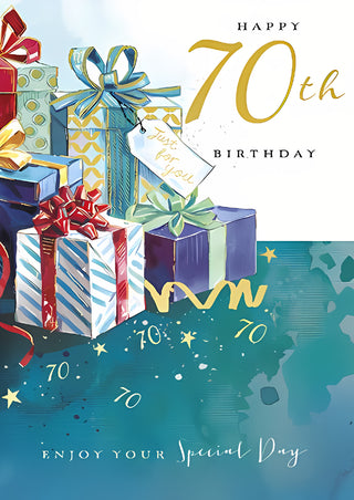 Age 70 Male - Greeting Card
