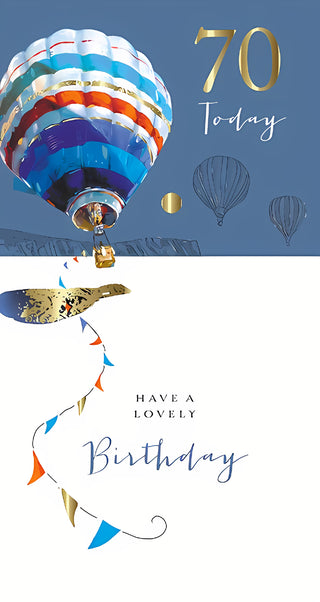 Age 70 Male - Greeting Card