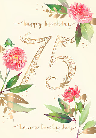 Age 75 Female - Greeting Card