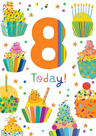 Age 8 Female - Greeting Card