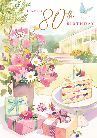 Age 80 Female - Greeting Card