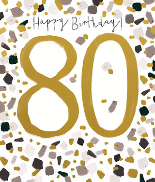 Age 80 Male - Greeting Card