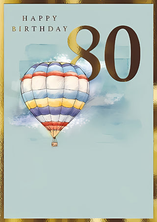 Age 80 Male - Greeting Card