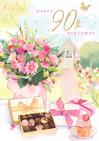 Age 90 Female - Greeting Card