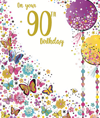 Age 90 Female - Greeting Card