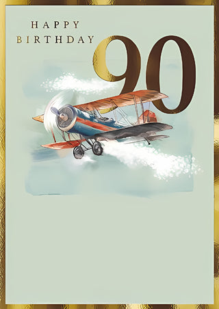 Age 90 Male - Greeting Card