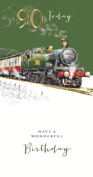 Age 90 Male - Greeting Card