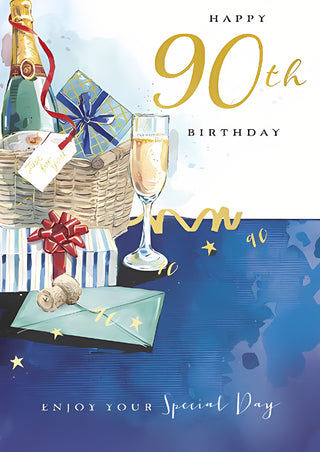 Age 90 Male - Greeting Card