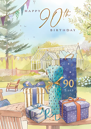 Age 90 Male - Greeting Card
