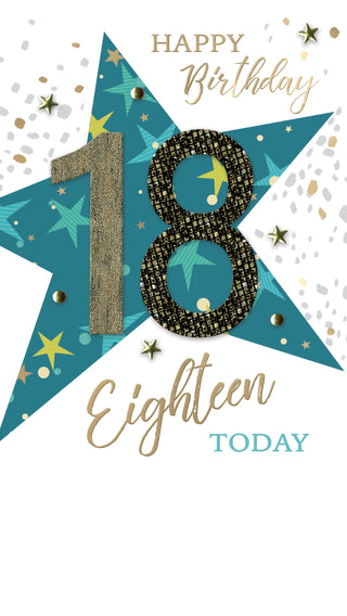 Age 18 Male - Greeting Card