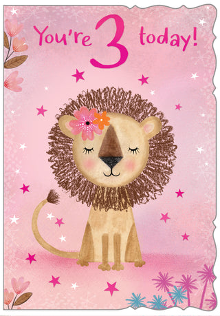 Age 3 Female - Greeting Card