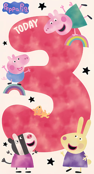 Age 3 Female - Greeting Card