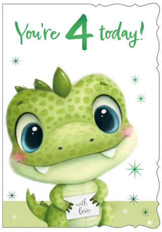 Age 4 Male - Greeting Card